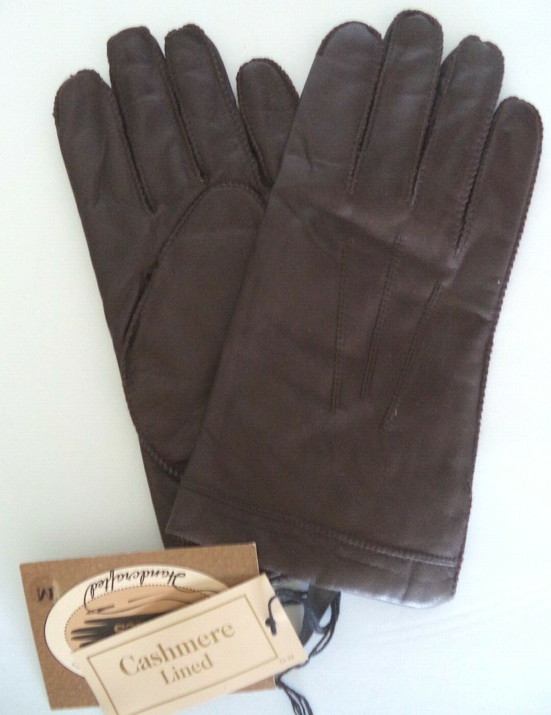 Men's {100 Cashmere Lined} Fownes Leather Gloves*,Brown.Medium eBay