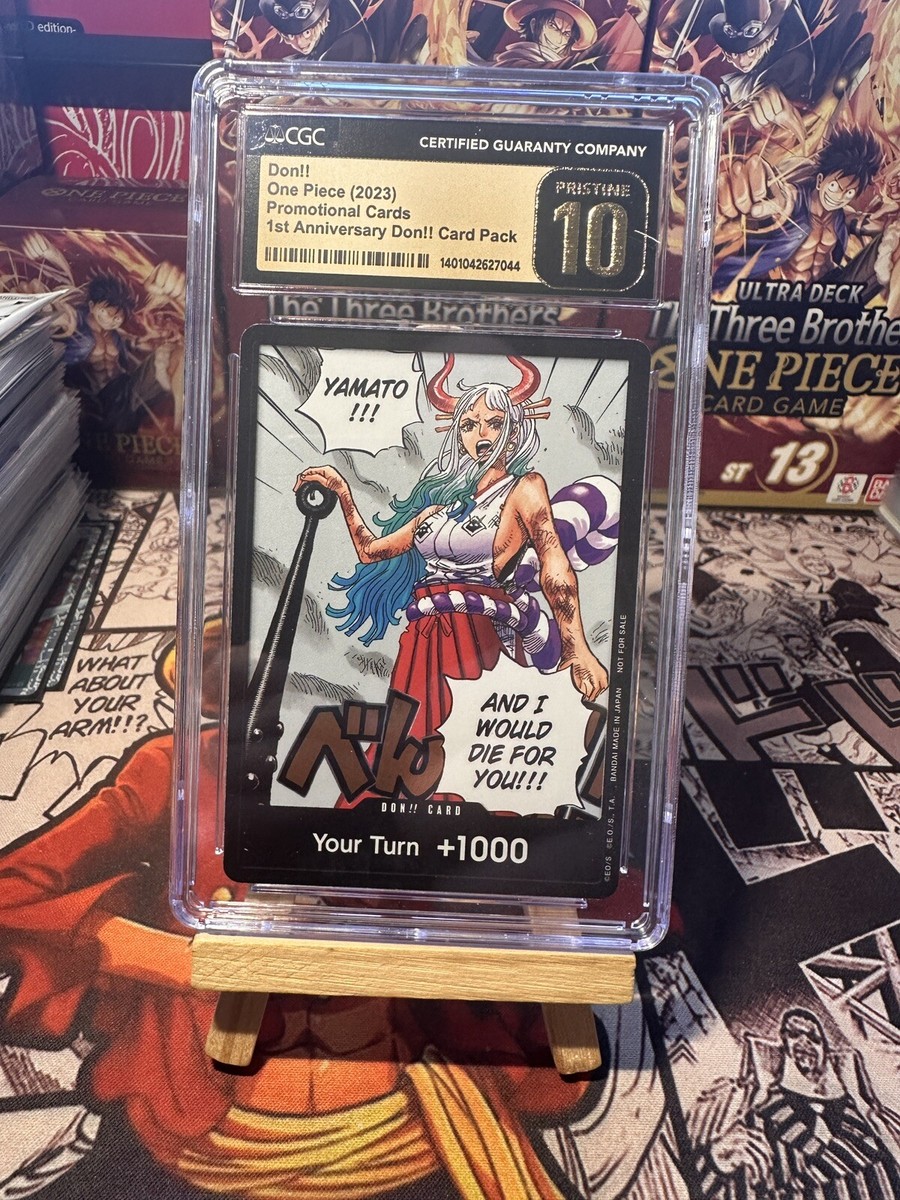 CGC PRISTINE 10 Yamato Don!! Card- 1st Anniversary One Piece CGC PRISTINE 10 Yamato Don!! Card- 1st Anniversary One Piece