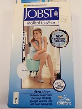 Knee High Compression Stockings, XL, Natural 15-20 mmHG