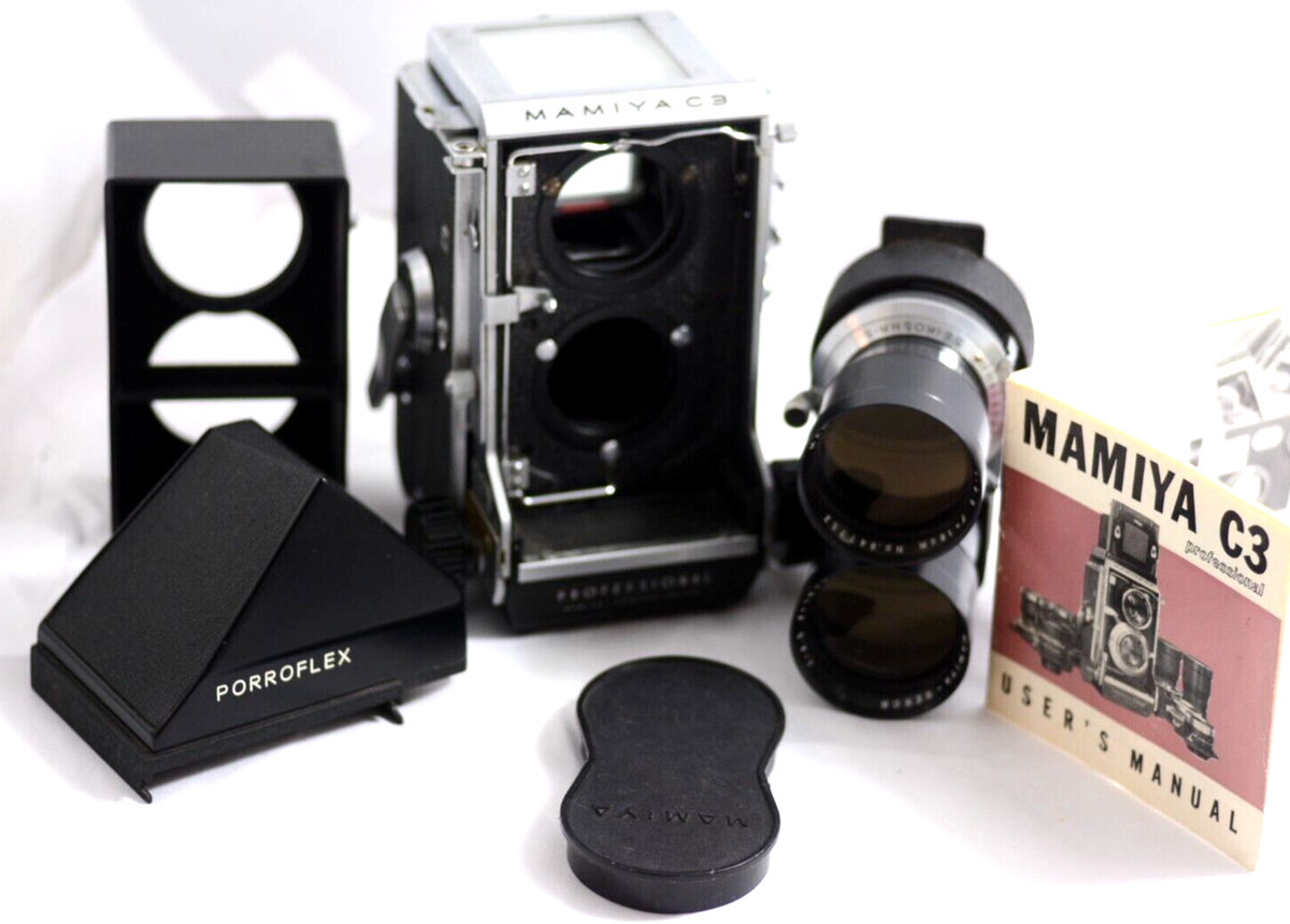 MAMIYA C3 PRO TLR CAMERA WITH 18CM (180MM) F4.5 LENS