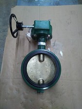 8 INCH DEMCO Butterfly Valve wafer Al Bronze Disc Buna Seat Gear with Handwheel
