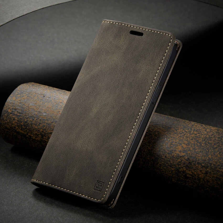 For iPhone 16e/16/15/14/13/12/11 XR SE 8 Leather Wallet Case Magnetic Flip Cover - Image 3 of 4