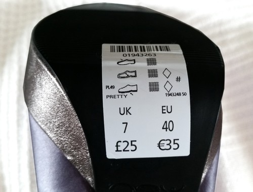BNIB New Look Mauve Satin Peep Toe Ankle Strap Pumps Size 9 UK 7 EU 40 + Purse - Picture 3 of 10