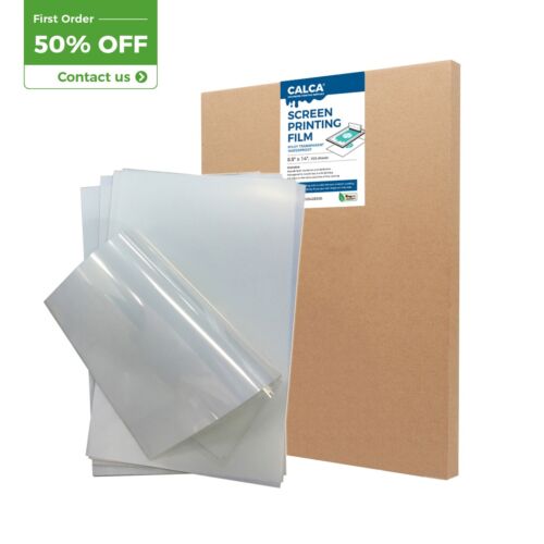100 Sheets Waterproof Inkjet Milky Transparency Screen Printing Film 8.5"x14"