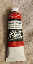 VINTAGE Sargent Hi-Test Oil Paint Alizarin Crimson OPEN Made in USA