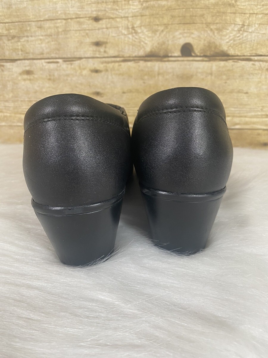 Clarks Rosalyn Adele W Shoe Black Leather Slip On Loafer