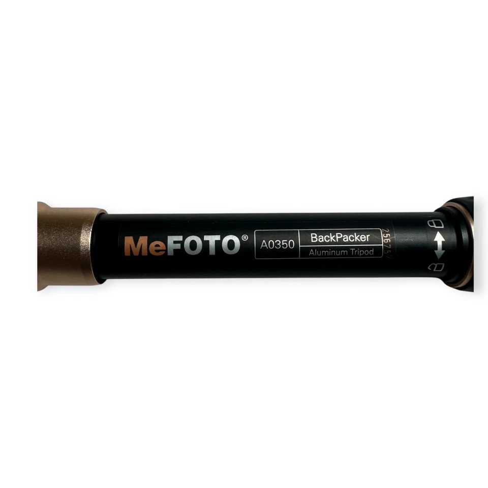MeFOTO BackPacker A0350 Travel Tripod Aluminum; Includes Case - No ball head - Image 3 of 4