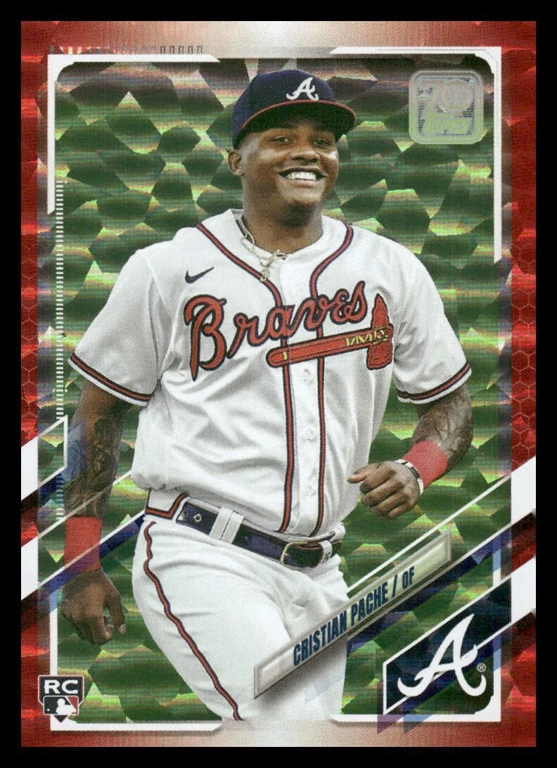 2021 Topps Red Foil Cristian Pache Rc #187 (30/199)