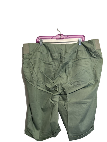 Woman Within 49-3909-6 Women's Capris, Green, 26W - 第 2/2 張圖片