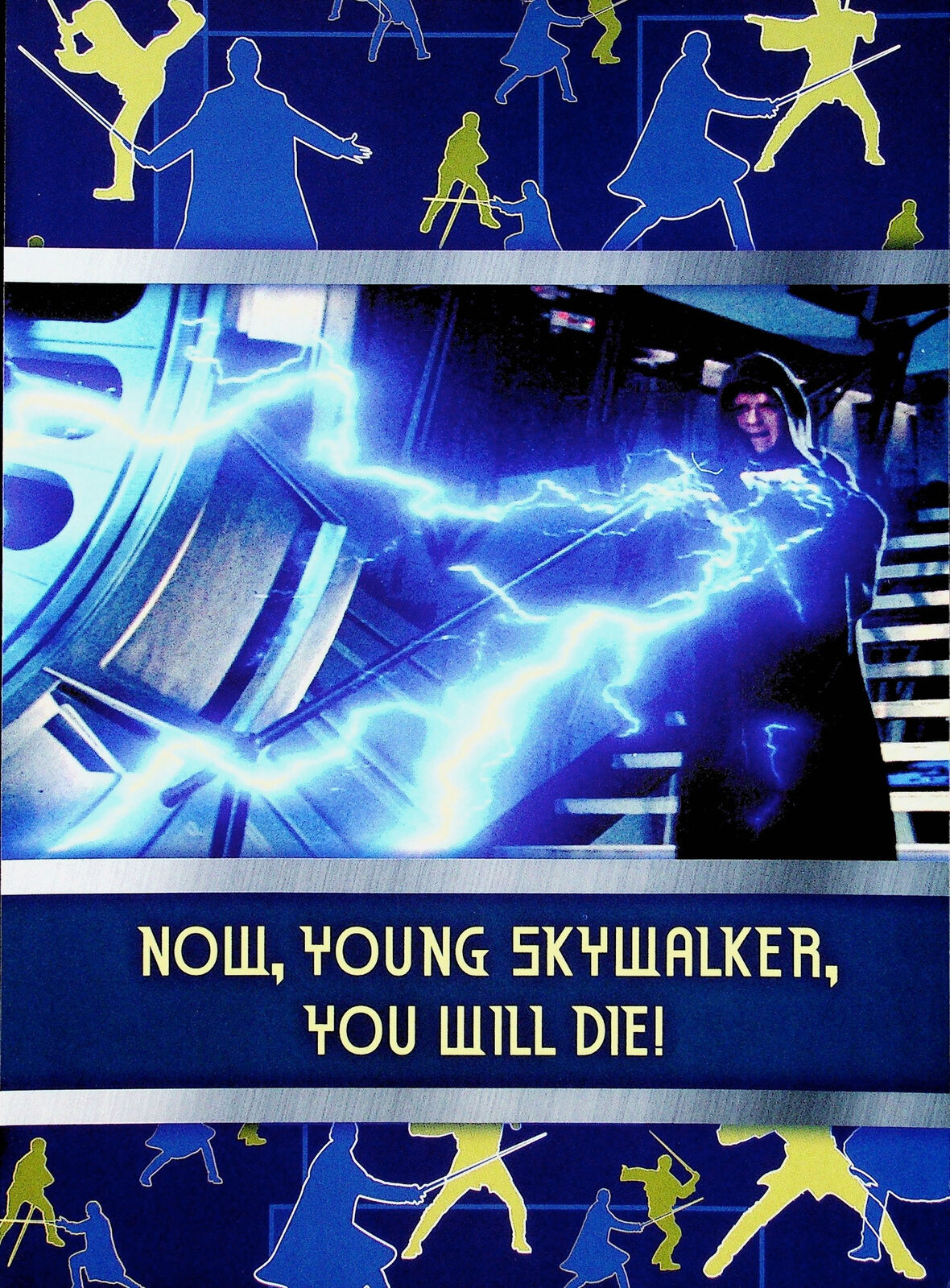 Darth Sidious Fore Lightning Now Young Skywalker You Die Star Wars Poster 8x11 Ebay