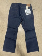 Vtg Sears Roebuck Mens Boot Cut Jeans 36 X 30 NOS 100 Cotton USA Fabric