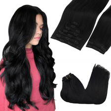 Clip in Hair Extensions Real Human Hair, Remy Human Hair Extensions Clip Ins for