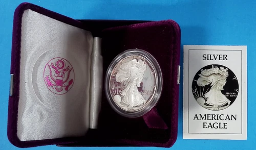 1986-S American Eagle 1 Oz Proof Silver Bullion Coin #3