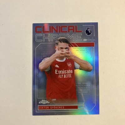 Viktor Gyökeres Clinical Chrome #21 - Topps Chrome Premier League 2025-26