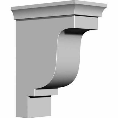 BKT03X09X07ED White Edinburgh Bracket 31/2 Inch W x 7 Inch D x 9 Inch H