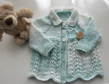 Handgestrickte Baby Mädchen Strickjacke 0-3 ...