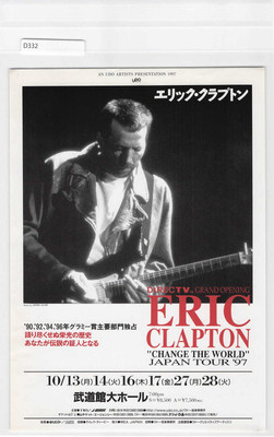 Eric Clapton、JOURNEY MAN JAPAN TOUR ポスター