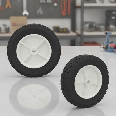 8 inch Plastic Wheel Replace Oregon 72-108 with 1/2'' Axle Bore
