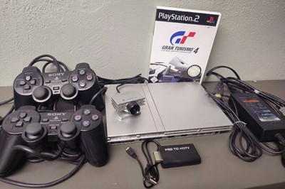 Sony PlayStation 2 PS2 Slim ,  Komplettset, HDMI , Kamera,  GranTurismo 4
