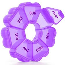 Large Weekly Pill Organizer, Pill Box 7 Day, KAPENS Daily Vitamin Case Large ...