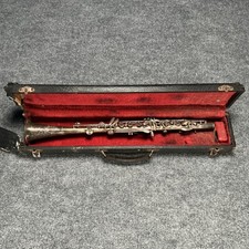 Antique Collegiate Made By Holton Metal Clarinet 1920s-1930s Elkhorn Wisconsin
