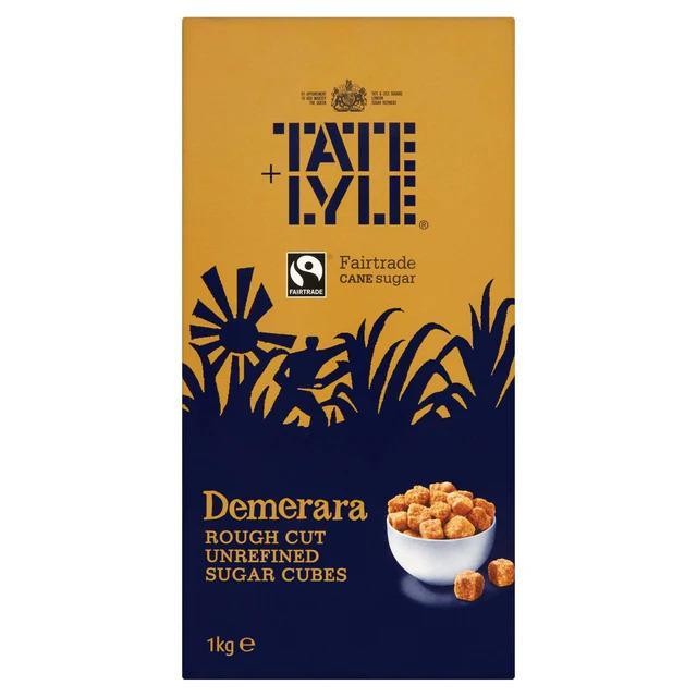 Tate & Lyle Demerara Rough Cut Sugar Cubes 1kg