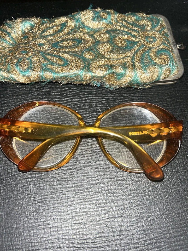 Marco marrón ámbar redondo Playboy Optyl vintage. Alemania 1023-10 Foto 4 de 4