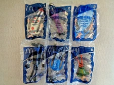 McDonald's 2002 Pinocchio Bendable Figures Complete Happy Meal MIP Set of 6