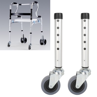 Walker Wheels Universal Rotating Einstellbare Höhe Ersatz Senioren Walker Fron