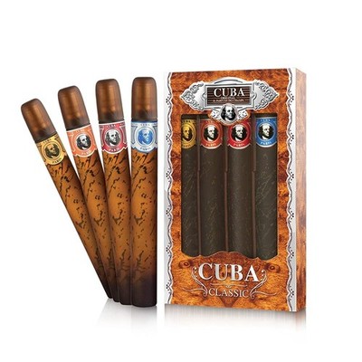 Cuba Original 4-Piece Set 4 X 1.17 Oz (Gold/Blue Red/Orange)