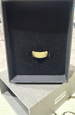 18ct Gold Patterned Wedding Ring ( Size P )
