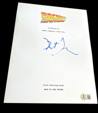 ROBERT ZEMECKIS SIGNED AUTOGRAPH MOVIE SCRIPT BACK TO THE FUTURE BECKETT BAS COA