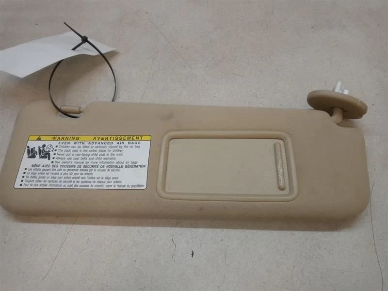 2007 LEXUS ES350 PASSENGER RIGHT SUN VISOR SUN SHADE TAN OEM USED TESTED - Image 4 of 4