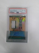 2016 Panini Gold Standard Jaylen Brown RC Patch Auto 9 of 25 PSA 8 RPA