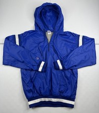 Vtg Russell Athletic Pullover Lined Windbreaker Track Jacket USA Made Blue Men M