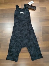 TYR Venzo Camo Open Back Tech Suit - Black- Womens Size 26