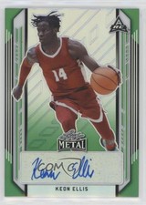 2021-22 Leaf Metal Green Rainbow /10 Keon Ellis #BA-KE1 Auto fl4