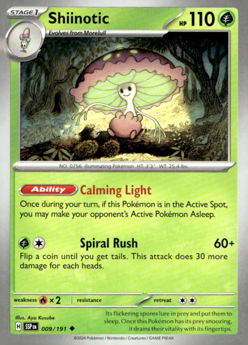 Shiinotic Uncommon SV08: Surging Sparks 009/191 NM
