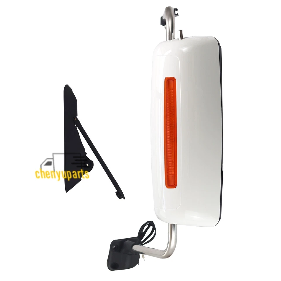 Белое дверное зеркало с подогревом для 2013-17 International Harvester Prostar левая сторона - Изображение 2 из 4