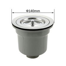 Robust Kitchen Sink Waste Kit with 140MM Strainer for Easy Maintenance