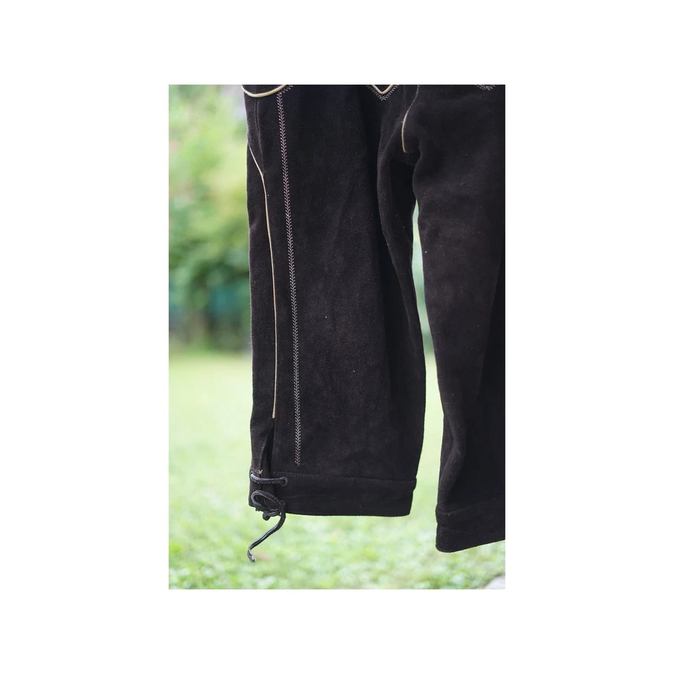 PANTALONI tg. 56 PELLE LEDERHOSEN TIROLESE - Immagine 3 di 4