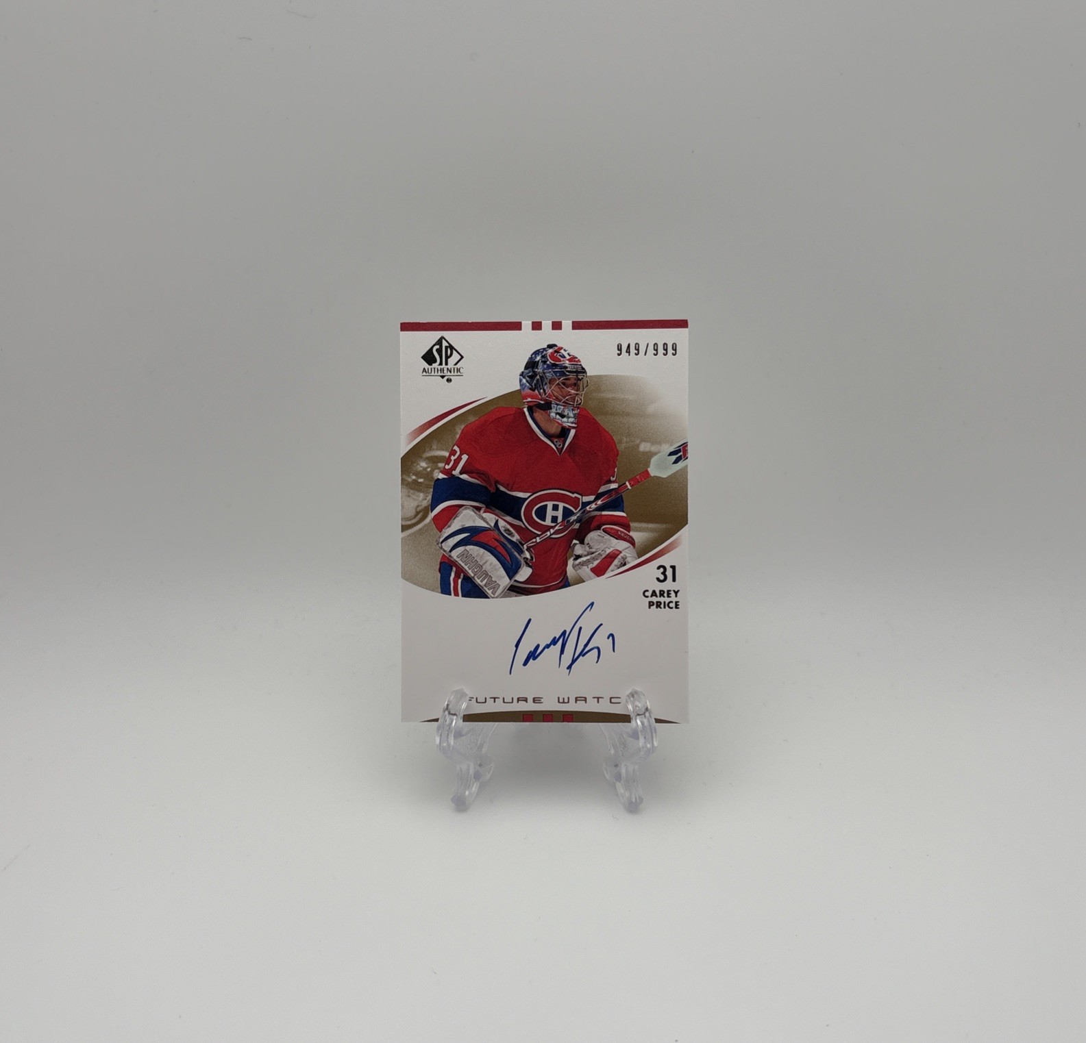 2007-08 Upper Deck Sp Authentic - Future Watch Auto /999 Carey Price #225