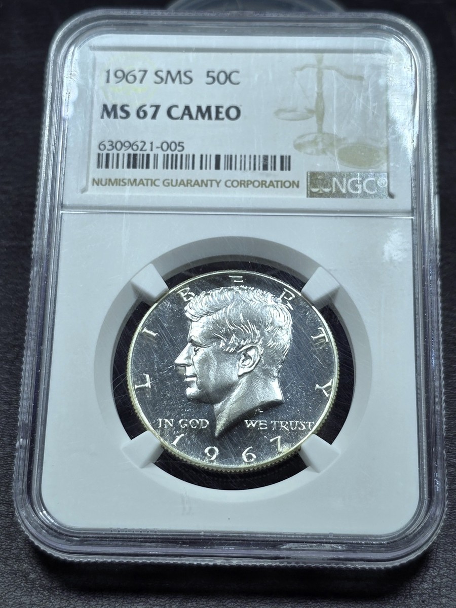 1967 SMS Kennedy Half Dollar NGC MS67 CAMEO! Free Shipping | eBay
