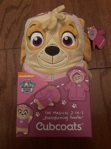 PAW Patrol Skye Cubcoats 2-in-1 Transforming Hoodie and Soft Plushie (Size 6-7Y)