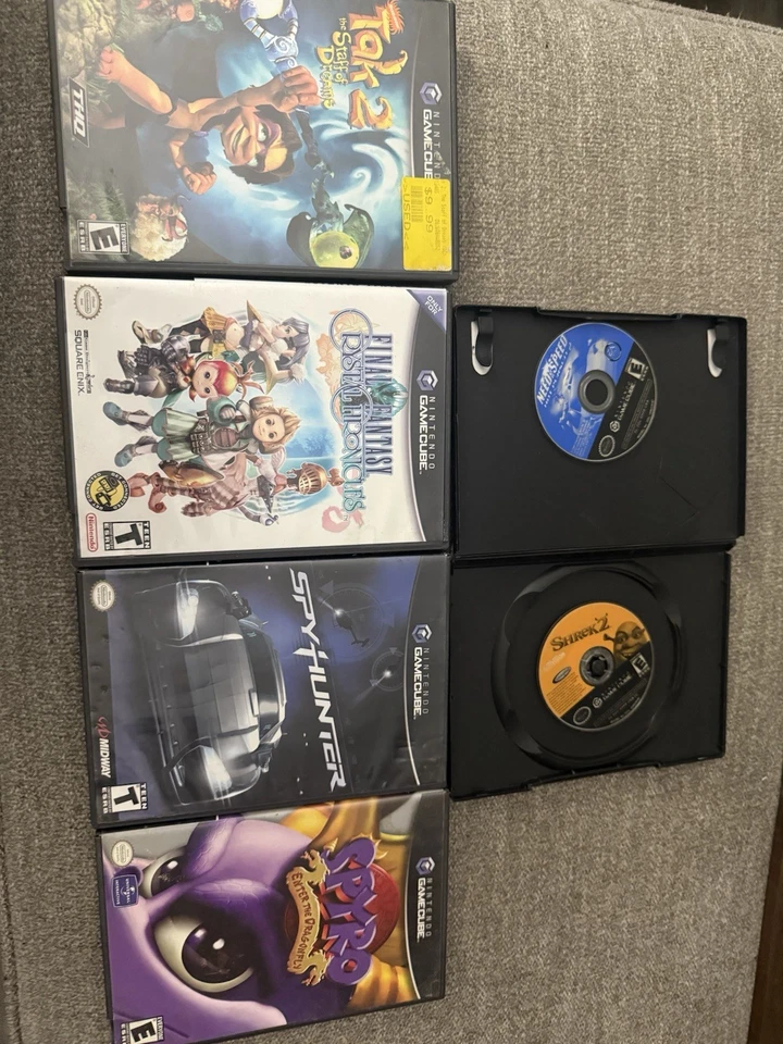 GameCube Games Lot-Spyro,Need For Speed, Shrek2, Spy Hunter, Final Fantasy,Tak2 - Image 2 of 3
