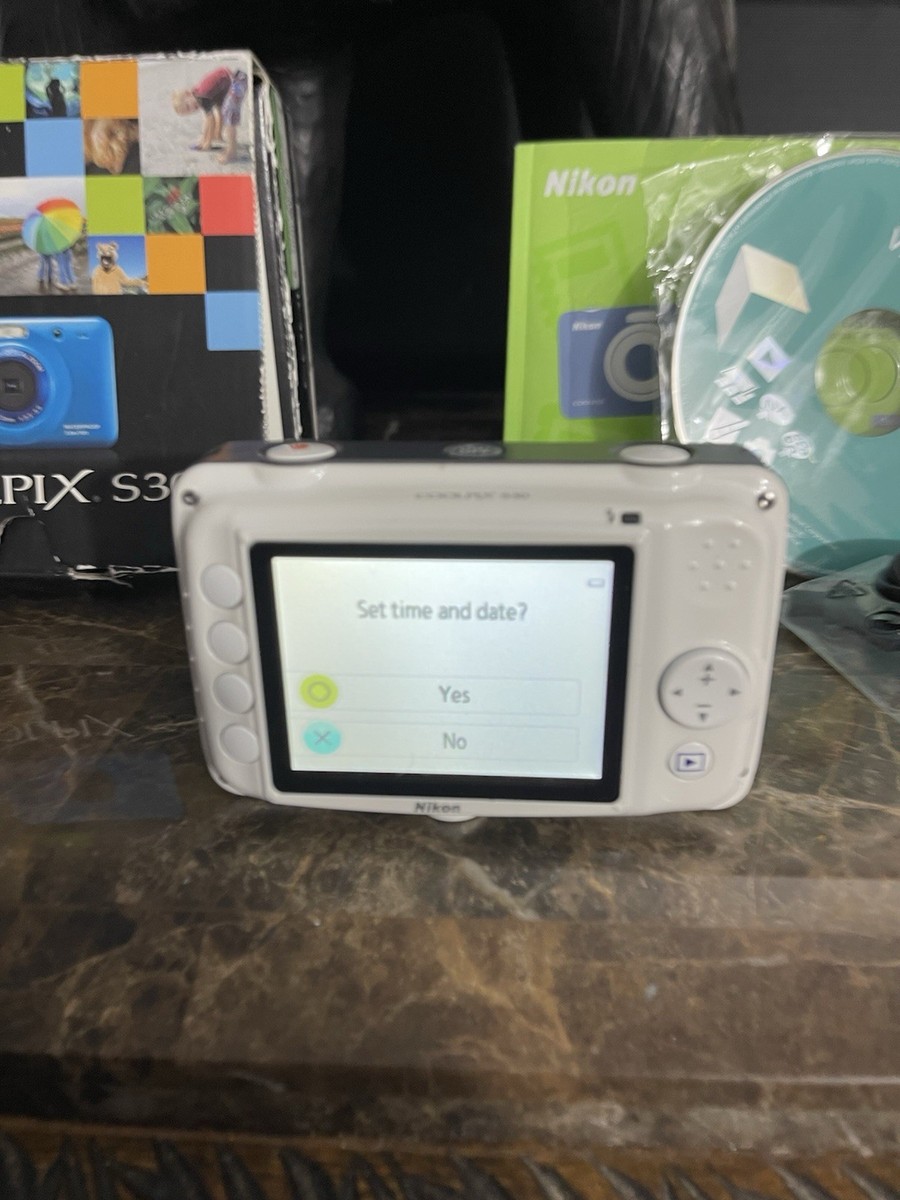 Nikon COOLPIX S30 10.1MP Digital Camera - White for sale