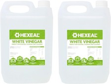 Hexeal White Vinegar 10L 2 x 5L of Food Grade White Vinegar for Cooking,Cleaning 2.33 per litre