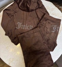 Juicy Couture Velour Rhinestone Tracksuit 2 Piece Set Y2K NWT XS-XL Authentic