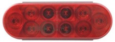 Red 6" Oval LED Stop/Tail/Turn Lights 1 per pack