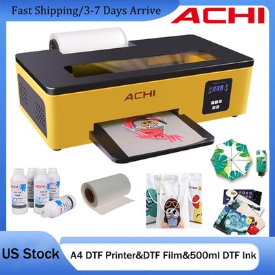 A4 Epson L800 Head DTF T-Shirt Printer Flatbed Inkjet Printer & 5x500ML DTF Ink